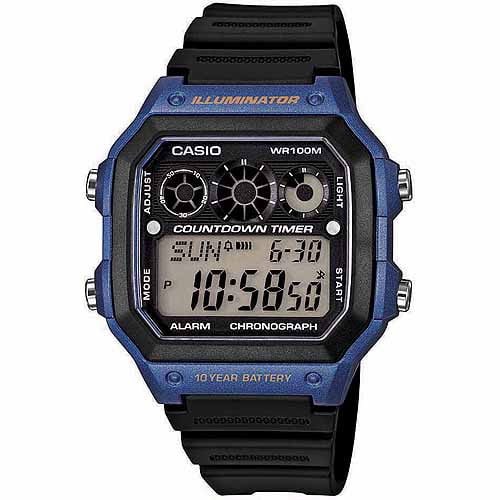digital watch with interval timer