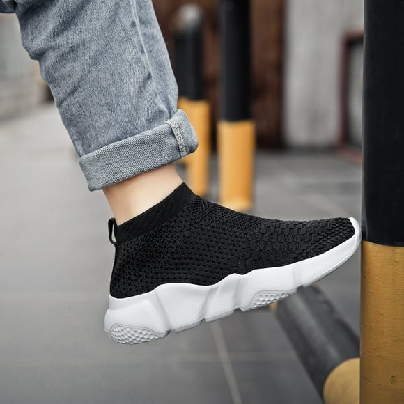 Casbeam Boys and Girls Breathable Lightweight Fashion Casual Sports Walking Shoes Running Sneakers 044 Black 30