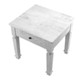 thumbnail image 5 of Furniture of America Vera Rustic Wood 1-Drawer End Table in Antique White, 5 of 7