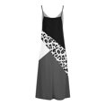 thumbnail image 4 of Lenago Robes de Printemps Grande Taille pour Femmes 2023 Mode pour Femmes à Bretelles Col en V Sans Manches à Rayures Imprimées Coupe Ajustée Robe Longue de Plage Robes d'Été de Plage en Liquidation, 4 of 5