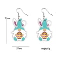 thumbnail image 1 of Viflosae Savings Easter Asymmetrical Carrot Rabbit Earrings Lovely Frosted Rabbit Ear Earrings For Mother To Give Girl To Give Girlfriend Gift Deals, 1 of 1