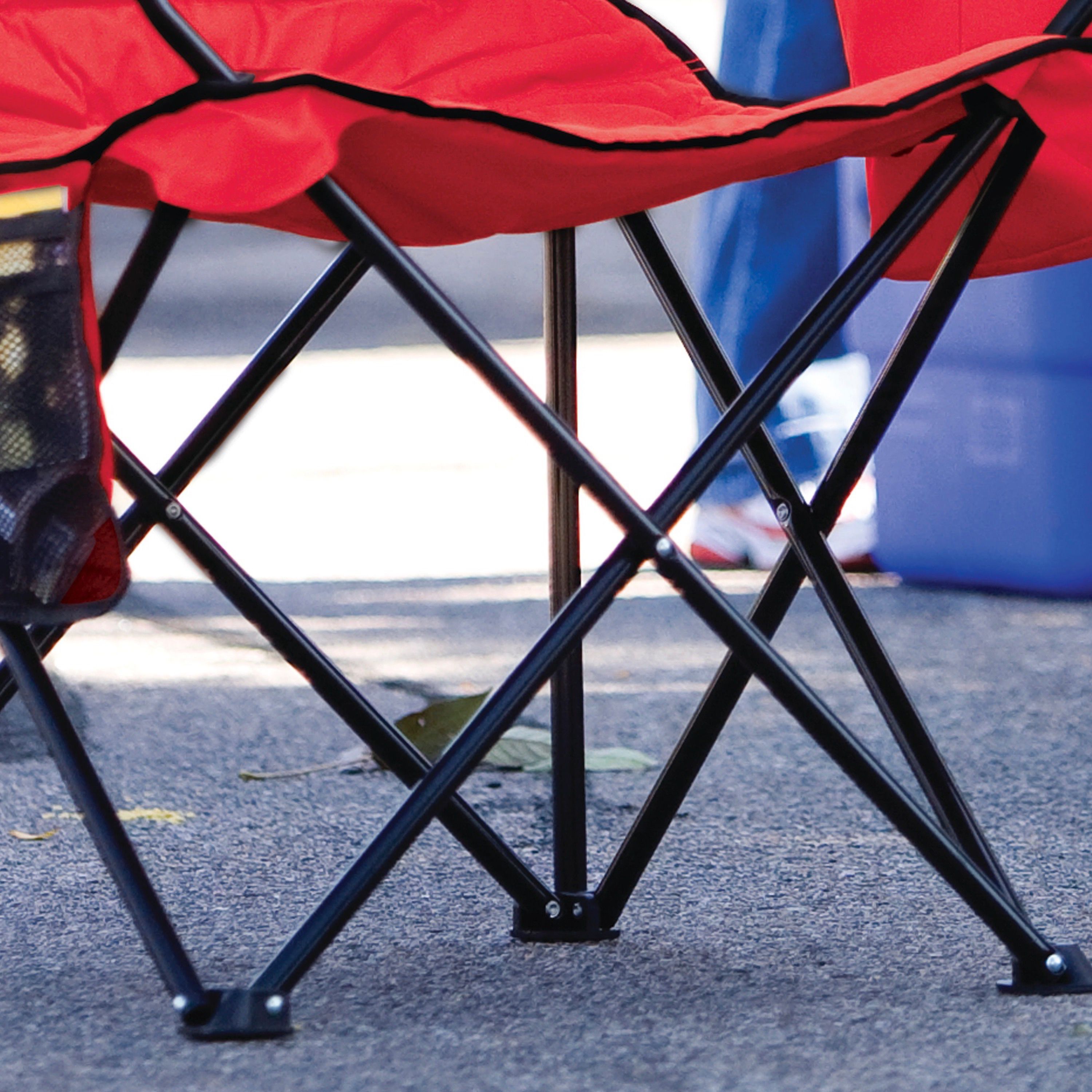 Coleman® Camping Chair with Built-In 4-Can Cooler, Red - image 2 of 6