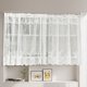 thumbnail image 1 of Nvzi Cortinas cortas - 150*100cm Cortinas blancas para cocina, 1 bolsillo para barra, cortina pequeña para ventana, cortinas de poliéster para ventanas de cocina, cortinas cortas que filtran la luz, 1 of 5