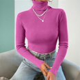 thumbnail image 4 of Turtleneck Sweater for Women Long Sleeve Slim Fit Lightweight Base Layer Knit Tops, XL, 4 of 6