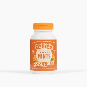 Zellie's Cool Fruit Xylitol Mints Jar 250 Ct