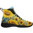 thumbnail image 4 of Aidianart Womens Sunflower High Top Sneakers High Top Shoes Size 14.5, 4 of 5
