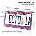 thumbnail image 5 of GZHJMY Mardi Gras License Plate Frames Set of 2, Universal Aluminum License Plate Holders 2 Holes Car Tag Frames Automotive Exterior Accessories with Screw Caps Decorative, 5 of 7