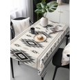 thumbnail image 6 of Gray Beige Boho Table Cloth, Ethnic Tribe Southwestern Vintage Waterproof Tablecloth for Rectangle Tables, Reusable Washable Fabric Table Cover for Restaurant Kitchen Dining Tables 54"x108", 6 of 6