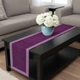 thumbnail image 4 of Dark Purple Retro Greek Key Table Runner 60 Inches Long, Geometric Greece Ancient Farmhouse Kitchen Coffee Dining Table Decoration for Home Party Birthday Wedding Home Decor 13x60 Inches, 4 of 8