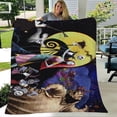 thumbnail image 3 of Nightmare Before Christmas Jack and Sally Blanket, Popular Sofa Blanket Super Soft for Father Mom#01 (79x59inch/200x150cm）, 3 of 11