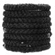 thumbnail image 3 of 8pcs Black Hair Ties for Thick and Curly Hair Ponytail Holders Hair Elastic Band for Women or Men, 3 of 4