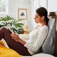 thumbnail image 5 of nue by Novaform Wedge Pillow, Gel Memory Foam, Gray, 5 of 8