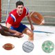 thumbnail image 1 of Bola de playa inflable de PVC 11,8 in • Diseño de mapas del mundo multicolor • Juguete flotante de piscina • Bola de juego de agua elástica suave • Impresión duradera en alta definición, 1 of 6