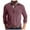 Wine, variant on Men's Fashion Polo Shirts Cotton Classic Long Sleeve Thermal Button Shirt with Pocket