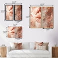 thumbnail image 4 of Designart "Cocoa Dreams Terra Cotta Watercolor I" Abstract Painting Wall Art Set Of 2 - Modern Brown Gallery Set For Office Decor, 4 of 6