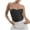 Black, variant on Kaemgyyd Sequin Tube Tops for Women Summer Glitter Sparkle Strapless Bandeau Cute Shirt Ruched Trendy Going out Clothes