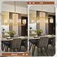 thumbnail image 4 of Candelabro Sucolite de 33.5 pulgadas, 8 luces, moderno, color dorado, 4 of 7