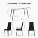 thumbnail image 5 of Juego Comedor 6 Sillas Mesa De Vidrio Templado Luna Moderno negro 7, 5 of 9