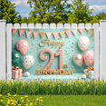 thumbnail image 7 of Yatrandify Rose Gold Balloon Happy Birthday Banner Glitter 21st Celebration Backdrop for Indoor Party Decoration Event, 7 of 7
