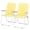 Yellow & White, variant on Set of 2 Patio Folding Lawn Chair, Outdoor Beach Portable Webbed Folding Camping Chair for Yard, Garden