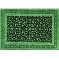 thumbnail image 1 of Ahgly Company Indoor Rectangle Persian Emerald Green Traditional Area Rugs, 5' x 8', 1 of 4