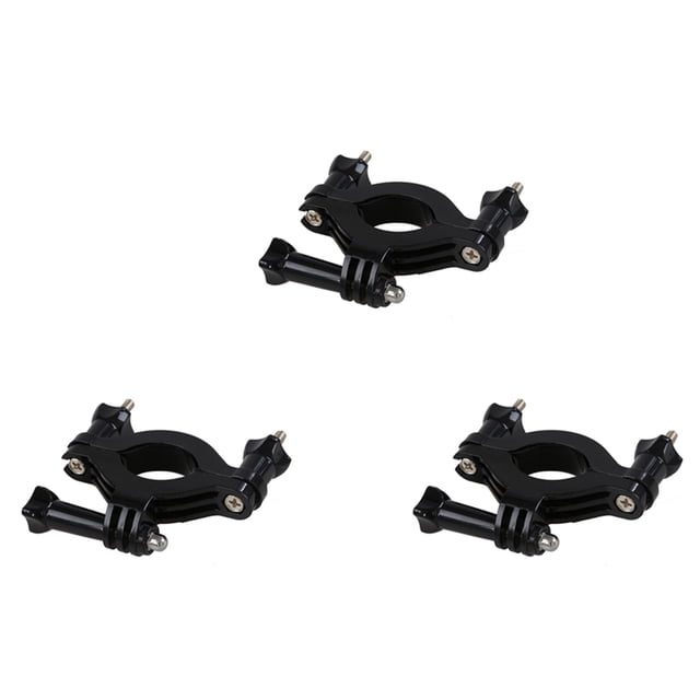 3X Camara de 3,5 cm 6,35 cm - Roll Bar Monte para HD Heroe 4/3/3 + / 2/1 Negro