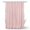 Pink, variant on Scalloped Shower Curtain Linen Textured with Hooks, 72" Long Heavy Duty Washable Waterproof Cloth Shower Curtains with Black Border for Bathroom Hotel Bathtub