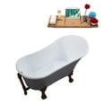 thumbnail image 3 of 55" Streamline N355ORB-ORB Clawfoot Tub and Tray With External Drain, 3 of 11