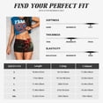 thumbnail image 3 of Kdxio Red Dark Skull Abstract Print Workout Shorts for Women Seamless Soft Smooth Gym Yoga Scrunch Active Shorts, 3 of 5