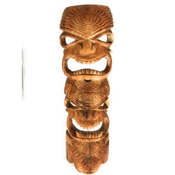 Premium Outdoor Tiki Mask 24" Love & Prosperity - Hand Carved | #yda114660
