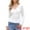 White, variant on DARING DIVA Women's Jacquard Embroidery Long Sleeve Drawstring Blouse XS Black