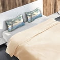 thumbnail image 5 of Yayeee Pillowcase Standard Size Set of 2 Satin Wrinkle Resistant Pillow Case, Beige Mountain, 5 of 7
