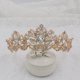 thumbnail image 3 of Nvzi Tiara de boda para novia, diadema de princesa, corona de novia, joyería para el cabello con diamantes de imitación de cristal,graduación, boda, fiesta de disfraces (rosa), 3 of 4