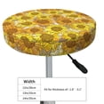 thumbnail image 4 of Lsque Sunflowers1 Pattern Round Bar chair cushion covers Velvet Fabric Premium Comfort Protects from Scratches and Stains for 14-17 Inch Chair-14 inch, 4 of 7