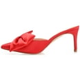 thumbnail image 3 of Journee Womens Tiarra Mules Mid Stiletto Pointed Toe Evening Pumps, Widths Available, 3 of 10