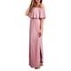thumbnail image 5 of Vestido Largo Con Hombros Descubiertos ANGGREK Maxi Vestido Color Sólido Ajuste Holgado Bolsillo Suave, 5 of 7