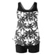thumbnail image 4 of Karight Tankini Swimsuits for Women Two Piece Bathing Suits Blouson Tank Top with Boyshorts Tummy Control Modest Swimsuits, 4 of 5