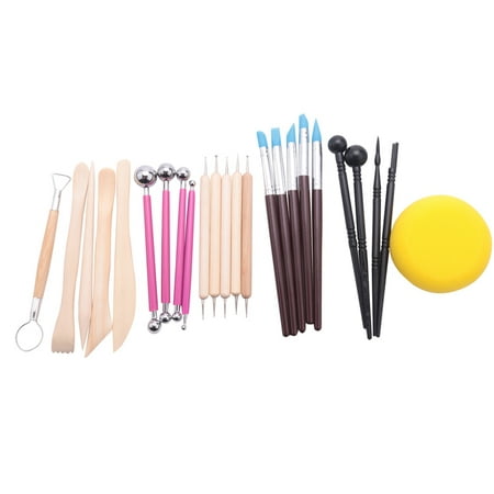 

24 Pieces Clay Tools Set Clay Sculpting Tools Set Ball Stylus Embossing Pottery & Tools Diy Arts Crafts Lines Carving Modeling Too Gift