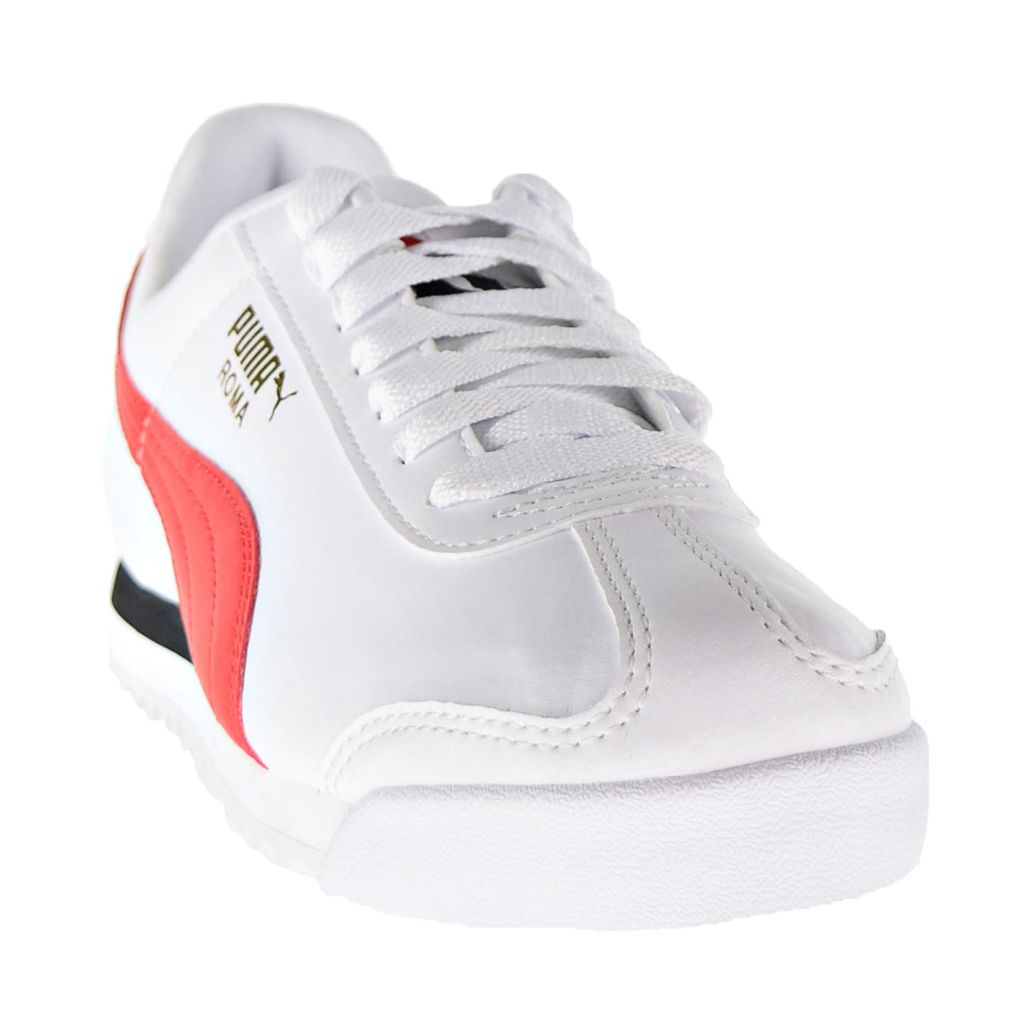 Puma Roma Basic+ Men's Shoes Puma White-High Risk Red 369571-11 - image 2 of 6