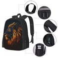 thumbnail image 4 of DouZhe Lightweight Backpack, King of The Jungle Lion Prints Travel Outdoor Hiking Bag School Bookbag Casual Daypack Backpacks for Women Men, 4 of 7