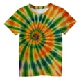 thumbnail image 2 of T-shirts Graphiques pour Filles, Manches Courtes Décontractées, Imprimé Tourbillon, Col Rond, pour Usage Quotidien, Tout-Petits et Enfants de 2 à 13 Ans, 2 of 5