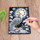 thumbnail image 2 of Diy Art Diary Book Journal Notebook 60 Páginas Diario (pavo Real Nieve), 2 of 8