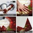 thumbnail image 5 of Bath Mat for Bathroom Merry Christmas Bell Snowflake Rugs Shower Mats Memory Foam Rug Non Slip Floor Small Carpet Soft Light Absorbent Washable for Home Hotel Decor 15.7 X 23.6 inch, 5 of 6