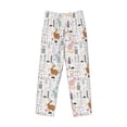 thumbnail image 6 of Uemuo Fall Rabbit Pattern Men's Wide Leg Palazzo Lounge Pants with Pockets Light Weight Loose Comfy Casual Pajama Pants-X-Large, 6 of 9