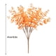 thumbnail image 2 of Planta artificial Ramo de hojas Hojas de simulación Rama Decoración del hogar Tela de plástico Planta falsa, Naranja AweSitey HA7368-03B, 2 of 6