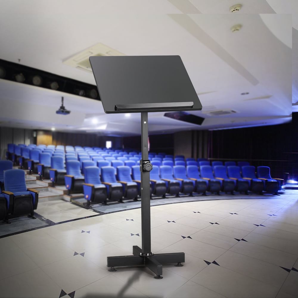 Portable Lectern Podium Book Bible Presentation Lecture Stand Pulpit Church Cart
