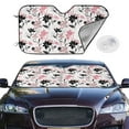 thumbnail image 2 of Fotbe Lilies Flowers Car Windshield Sunshade | Sun Visor Protector Front Window Shade, Keeps Out UV Rays, Keeps Your Vehicle Cool-Medium, 2 of 7