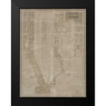 thumbnail image 2 of Schlabach, Sue 15x18 Black Modern Framed Museum Art Print Titled - Blueprint Map New York Taupe, 2 of 5