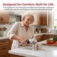 thumbnail image 4 of Heavy Duty Manual Can Opener for Seniors & Adults with Magnetic Lid Lifter - Easy Open Smooth Edge Safe Cut, Stainless Steel for Large Cans, Kitchen & Camping & Commercial with Bottle Opener, 4 of 5