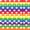 Rainbow Multicolor 02, variant on Manfei Cartoon Rainbow Love Blackout Curtains, Watercolor Graffiti Art Window Curtains Pack of 2 (38x45 Each), Cream Blue